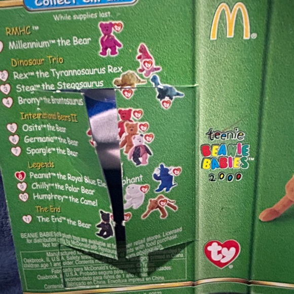 Ty Beanie Baby Peanut the Blue Elephant - Picture 3 of 4